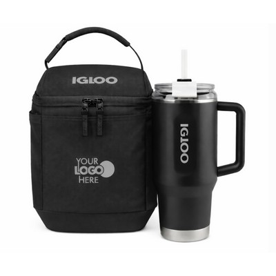 Igloo Cooler & 32 oz Tumbler Gift Set with Custom Logo