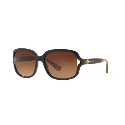 Coach® Women's Black/Brown Sunglasses