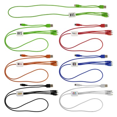 Dual Input 3' Snap Colorful Cable
