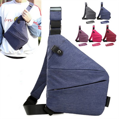 Travel Cross Body Chest Pack With Adjustable Shoulder Strap