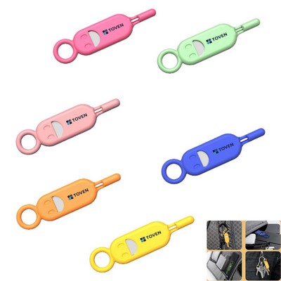 SIM Card Removal Tool with Detachable Keychain Charm