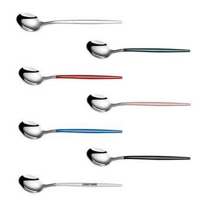 5.23" Dual Color Silver Spoon w/Round Head