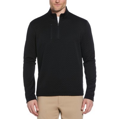 Callaway® Mid-Weight Diamond Quilted Fleece 1/4 Zip Shirt