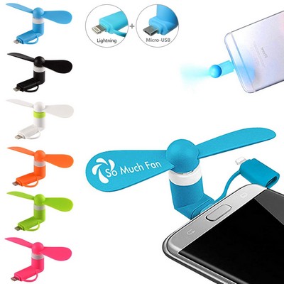 2" 1 Mini Fan For Smart Cellphone