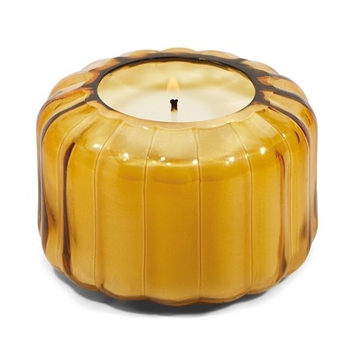 Ripple 4.5 Oz Tan Ribbed Glass - Golden Ember