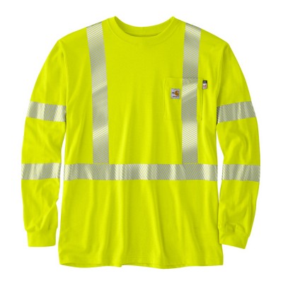 Carhartt 105784 Mens FR HV Force Loose LS Class 3 T-Shirt