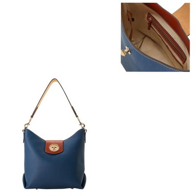 Dooney & Bourke Blue Pebble Grain Sac 30