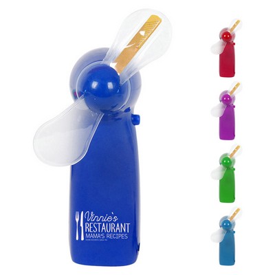 ABS Message Editable Mini Flash Led Fan