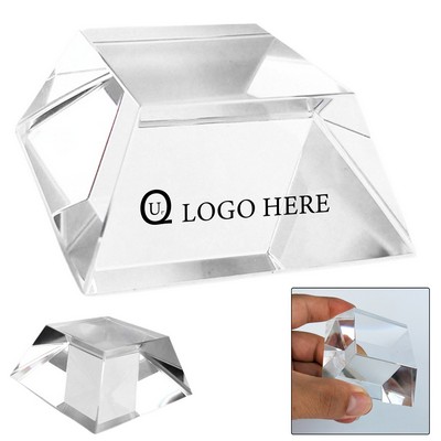 2.76" Square Crystal Award Base