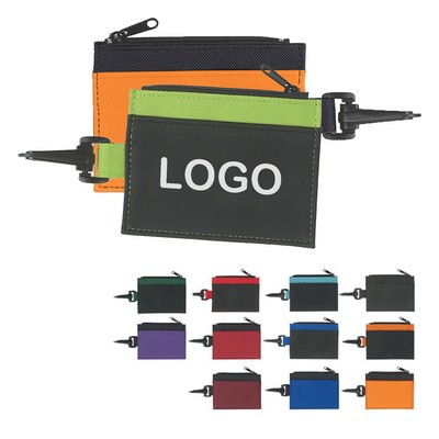 Compact Zippered Wallet & Card Holder