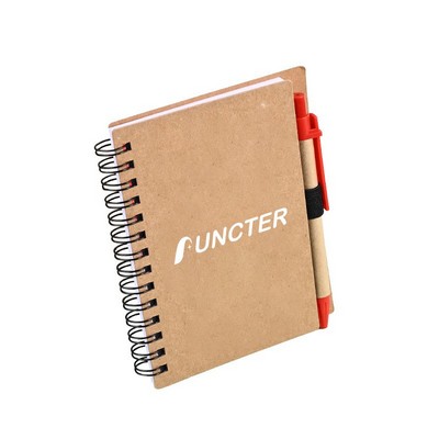 A6 Kraft Spiral Journal & Pen