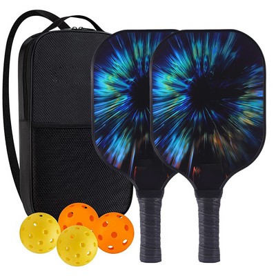 Fiberglass Pickleball Sports Racket And Ball Set With Carrying Bag