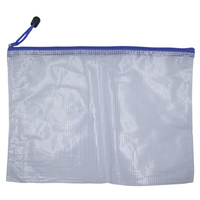 A4 Transparent Zippered Document Bag