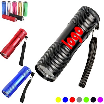 UV Blacklight 9 LED Flashlight