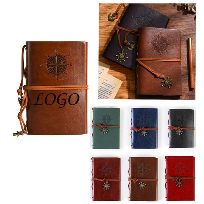 PU Leather Vintage Pirate Loose-Leaf Notebook