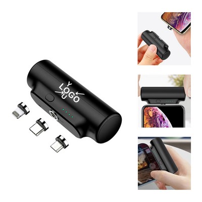 Magnetic Plug Portable Charger 3000mAh