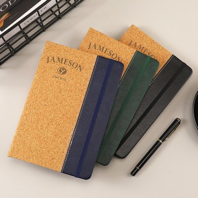 A5 Lined Cork PU Cover Notebook