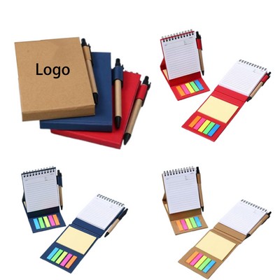 Kraft Paper Notepad with Pen