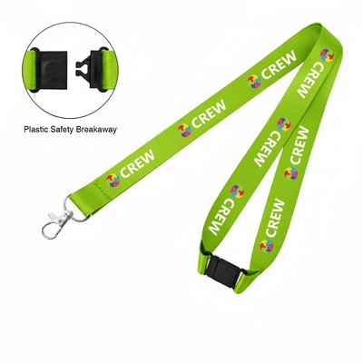 3/4" Custom Dye-Sub Safety Breakaway Lanyard