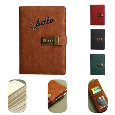Vintage Lock Journal Password Protected