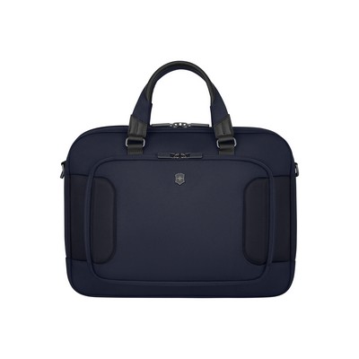 Werks Traveler 7.0, Deluxe Briefcase with 15.6" Laptop and 11'' Tablet Compartment, Navy Blue
