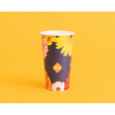 20 oz Single-Walled Branded Paper Cup