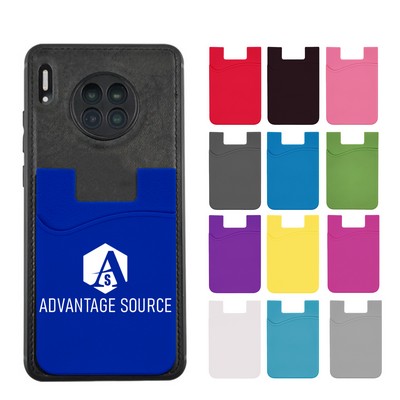 Silicone Phone Wallet Card Holder Adhesive Pocket