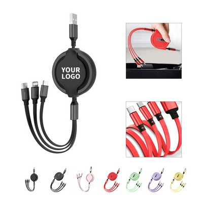 Retractable Multi Connector Charging Cable