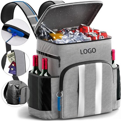 Insulated cold storage ice pack outdoor portable backpack picnic fresh-keeping and heat preservation