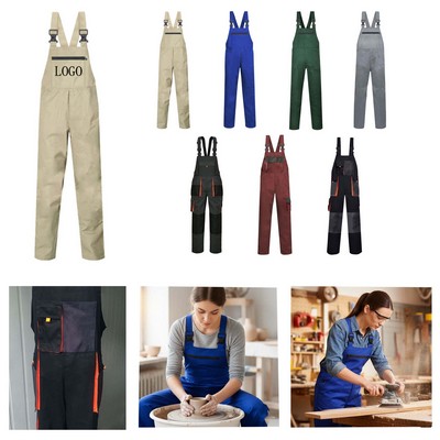 Cotton Multi Pocket Work Overalls (M - 8XL)