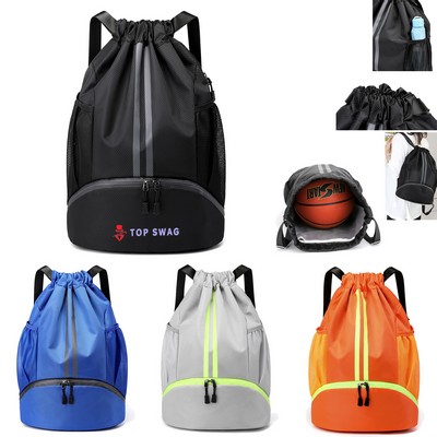 Waterproof Dry Wet Separate Drawstring Backpack