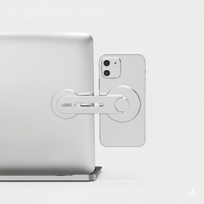 MagSafe Magnetic Foldable Phone Stand Desktop and Tesla Floating Screen Car Mount