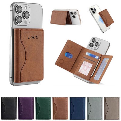 MagSafe Leather Card Wallet and Phone Stand for Phone