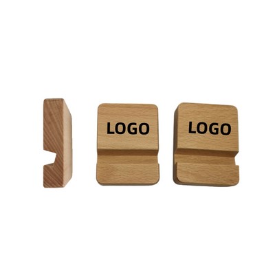 Practical Single Slot Shaped Wooden Phone Stand