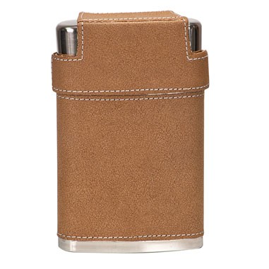 7 Oz. Leatherette Flask Set w/3 Shot Glasses