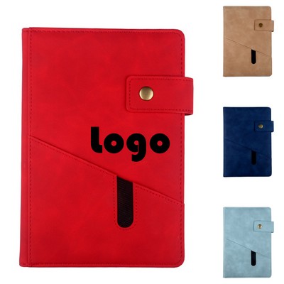 A5 Ruled Leather-bound Diary