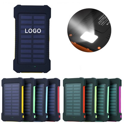 8000mAh Solar Power Bank w/Compass