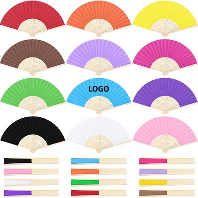 Full Color Bamboo Folding Hand Fan