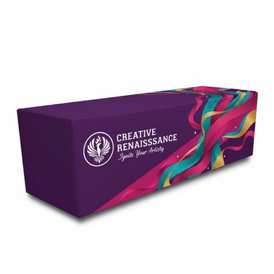Custom 8' Fitted Exhibition Booth Table Wrap