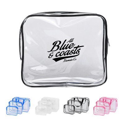 3Pcs Set Transparent Cosmetic Bag