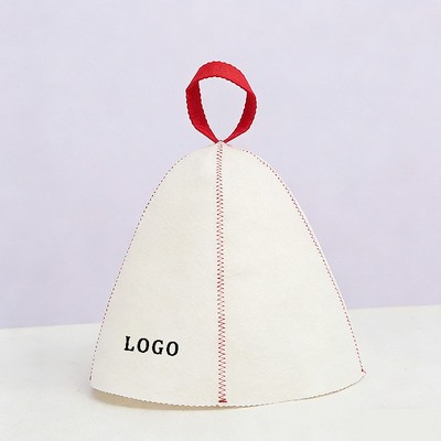 Felt sauna hat