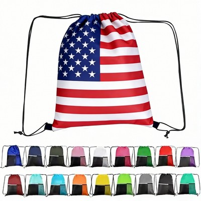 Union Jack Drawstring Bag