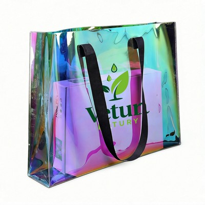 Custom Holographic PVC Shopping Bags