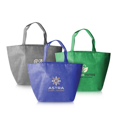 Heathered Shopper Tote with Interior Pockets