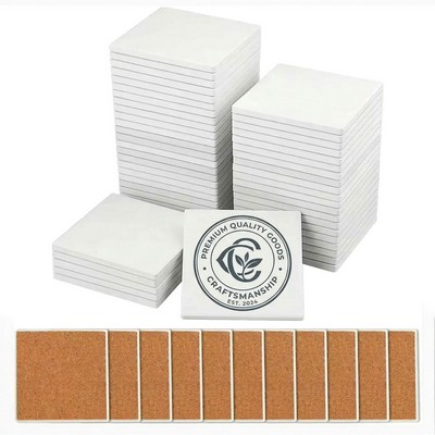 Absorbent Stone Coaster Square