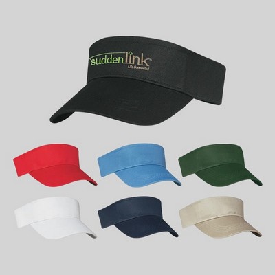 Cotton Twill Visor - Silk Screen