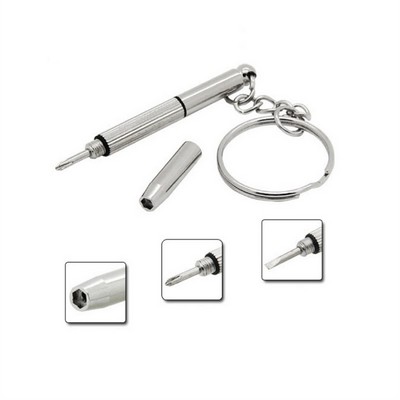 3-In-1 Stainless Steel Screwdriver Set, Multi-Function Repair Tool with Glasses Accessories
