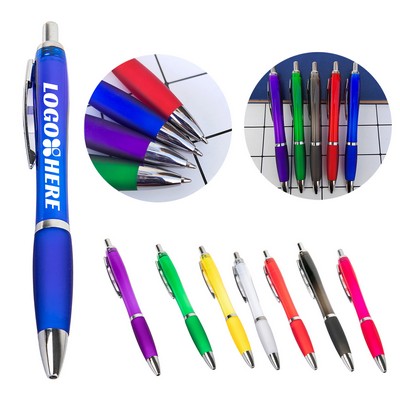 Rubberized Grip Ballpoint Pen