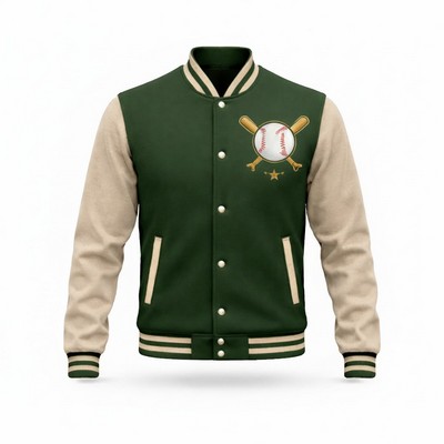 Unisex Custom Sublimated Baseball Jacket 280GSM