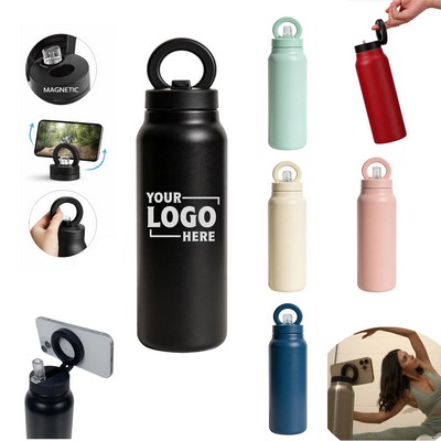 Customized 24 oz Stainless Steel Vacuum Magnetic Water Bottle